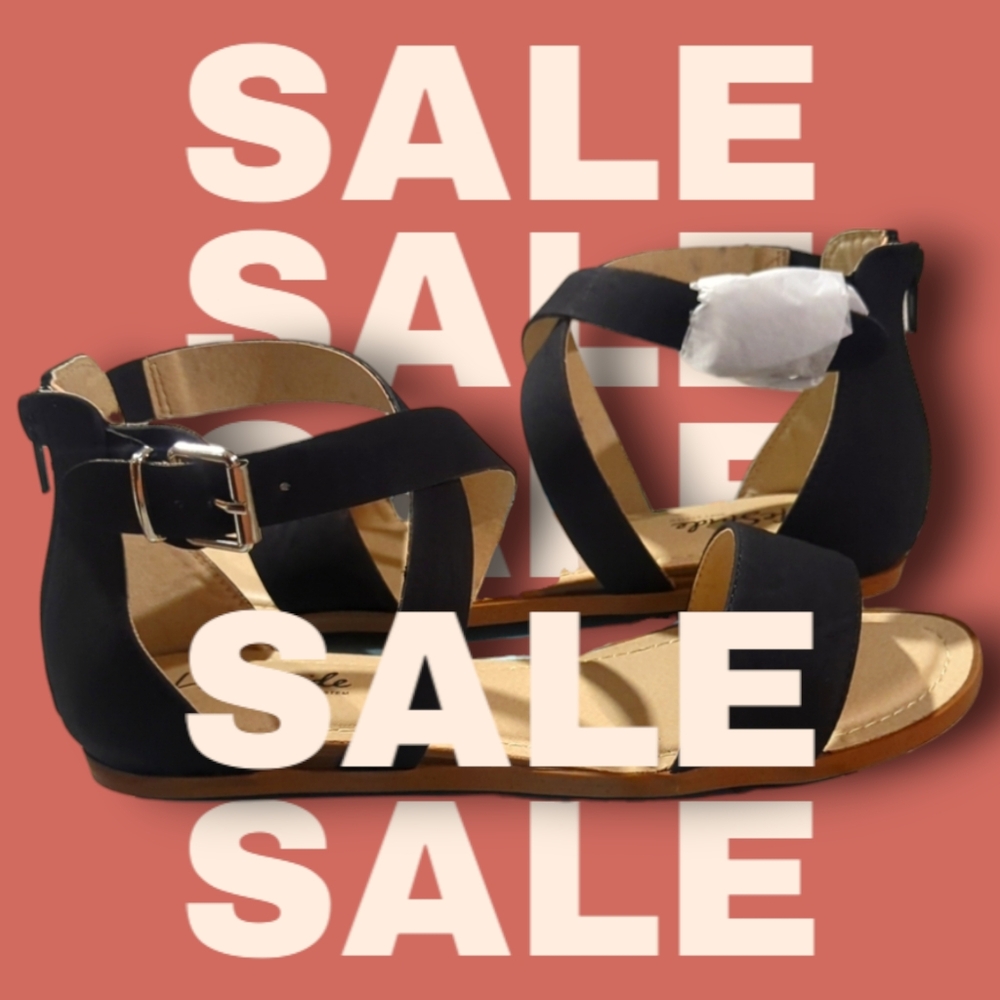 LifeStride • NWT Black Flat Gladiator Sandal